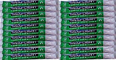 Pack of 20 Green Snap-On Cyalume Light Sticks for Power Outages, lightsticks, glowsticks