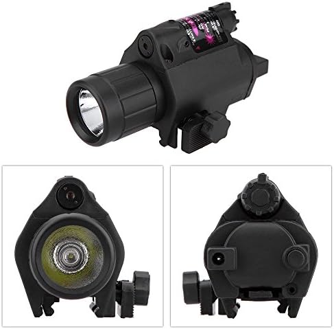 Hunting Equipment Brand Compact Tactical Flashlight Torch &amp; Red Laser Sight Combo with Rail Mount for Hunting Game Outdoor Hunting Aim Lampe