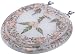 Beige Sea Shell Standard Toilet Seat