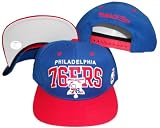 Philadelphia 76ers Blue/Red Two Tone Snapback Adjustable Plastic Snap Back Hat / Cap