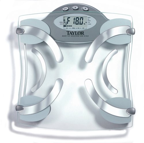 Taylor 5557 Body Fat Analyzer and Scale with Unique Glass Platform