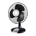Honeywell HT-112E Tischventilator in schwarz/silber 30 cm Fl�geldurchmesser