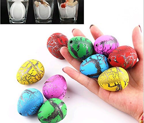 30 Toy Filled Easter Eggs . Eggs Measure 5* 3.5 CM Filled with Easter Stampers Dinosaur Eggs Tortoise Easter Lizards and More... (30 Pcs For One Pack)