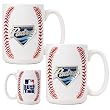San Diego Padres MLB 2pc Ceramic Gameball Mug Set - Primary Logo by Great American Products