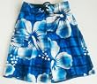 Mens Swim Trunks with Elastic Waist, 2 Side Inseam Pockets, Side Cargo Pocket. Faux Fly Front, Mesh lined. Royal Floral Sizes S-XL