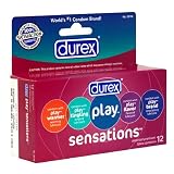 Durex Play Sensations Premium Latex Condoms, Assorted Styles & Sensations , 12 condoms (Pack of 3)