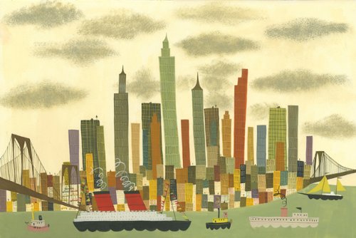 Matte Stephens Manhattan Wooden Jigsaw Puzzle