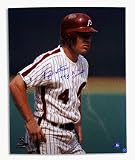 Lenny Dykstra Autographed Philadelphia Phillies 16 x 20 Photograph Inscribed with 1993 NL Champs