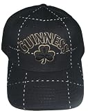 Guinness Beer Alcohol Hat - Black Overstitch Flex Fit Logo Baseball Cap