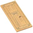 Solid Wood Continuous 4 Track Cribbage Board with 4 Different Color Pegs (24 total)