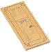 Solid Wood Continuous 4 Track Cribbage Board with 4 Different Color Pegs (24 total)