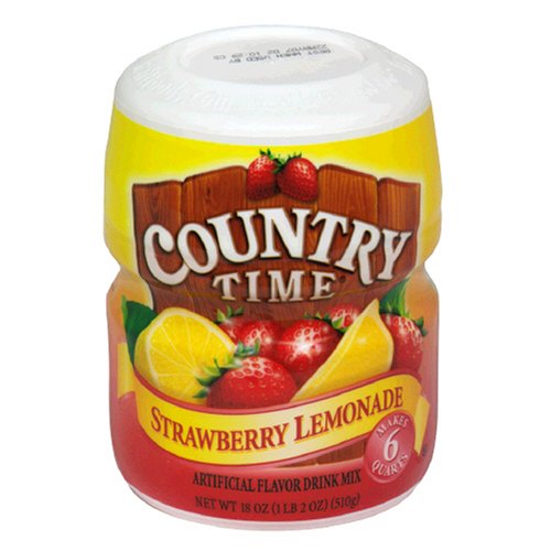 Country Time Strawberry Lemonade, 18-Ounce Canisters (Pack of 6) by Country Time