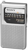 Sony ICF-S10MK2 Pocket AM/FM Radio, Silver Sony ICF-S10MK2 Pocket AM/FM Radio, Silver