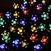 Lufei RGB Solar Powered Lights String 50 Led Multi Color Blossom Flower Waterproof Outdoor Fairy Lights Decorations for Garden, Patio, Yard,Christmas Tree,Eave,Corridor Party Lighting