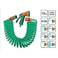 15 m Spiralschlauch mit Brause Set Gartenschlauch