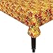 Elegant Leaves Flannel-Backed Vinyl Table Cover
