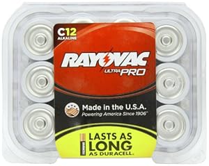 Rayovac ALC-12 UltraPRO Alkaline C Batteries, 12-Pack