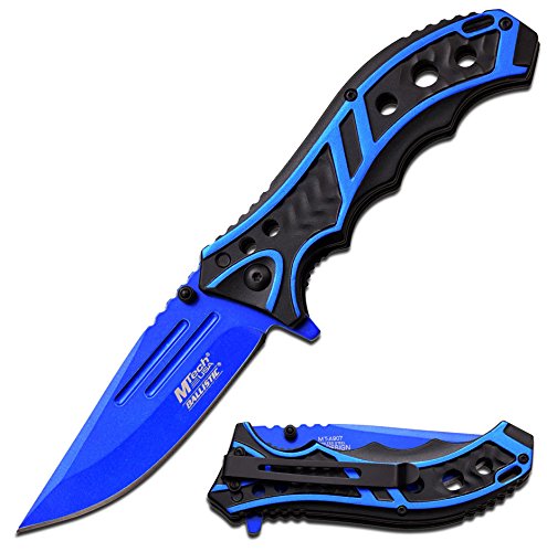 MTech Ballistic "Lifestream" Spring Assist Knife in Assorted Colors (Blue)