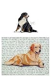 Bernese Mountain Dog Glass Cutting Board