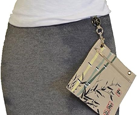 HipKlip Bamboo Corner Pocket with 1 Klip - Designed to hold Flip Phones and Small Blackberrys