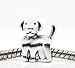Divine Beads Dog Charm Bead fits Pandora, Biagi, Tedora, Chamilia, Bacio, Troll and other European s