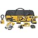 Factory-Reconditioned DEWALT DC6PAKIAR Heavy-Duty XRP 18V Cordless Hammerdrill/Drill/Driver/Circular Saw/Reciprocating Saw/Impact Driver/Cut-Off Tool/Flexible Floodlight Combo Kit