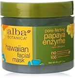Alba Botanica Papaya Enzyme Facial Mask, 3 Ounce Jar