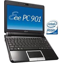 ASUS Eee PC 901 8.9-Inch Netbook (1.6 GHz Intel Atom N270 Processor, 1 GB RAM, 20 GB Solid State Drive, Linux, 6 Cell Battery) Fine Ebony