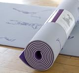 YogaRat Light Gray & Purple Eco Friendly Skeleton Yoga Mat