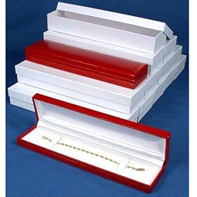 12 Bracelet Watch Gift Boxes Red Leather Case Display