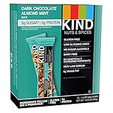 KIND Nuts and Spices Bars, Dark Chocolate Almond Mint, 1.4 Ounce, 12 Count