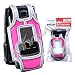 *NEW* Samsung A707 Pink w/ Silver Neoprene Case with Belt Clip