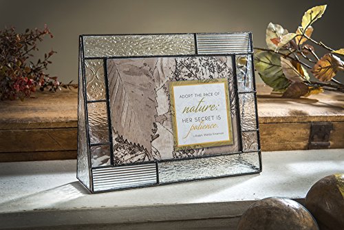 J Devlin 5x7 Horizontal Glass Photo Frame - Clear Textures