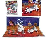 Plastic Army Men Lunar Lander and Moon Rover with Astronaut 2 inch 50mm Figures Playset