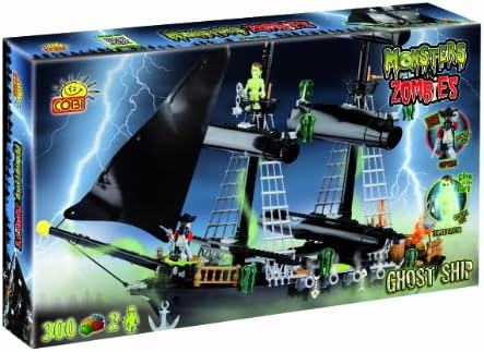 Cobi Blocks Ghost Ship Monsters vs. Zombies Toy, 300-Piece