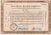 Waltham Watch Company Stock Certificate. 100 share Cancelled