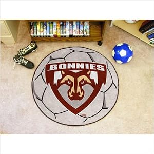 Saint Bonaventure Bonnies NCAA \”Soccer Ball\” Round Floor Mat (29\”)