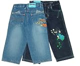 Toddler Boys' Denim Jeans with Adjustable Waist and Power Truck Patch
