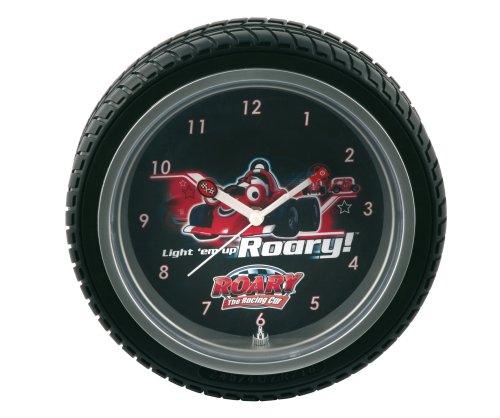 Childrens Toyshop  Toys : Wesco Roary The Racing Tyre Car Wall Clock