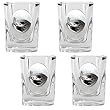 Atlanta Thrashers NHL 4pc Square Shot Glass Set by Great American Products
