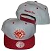 Cleveland Cavaliers Two Tone White / Maroon Snapback Adjustable Plastic Snap Strap Back Hat / Cap