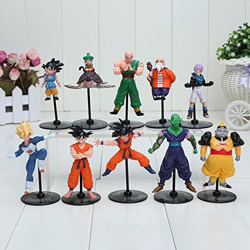 10x Dragon Ball Z Gohu Master Roshi Piccolo Tenshinhan Gohan Trunks PVC Action Figure Animal Model Toy