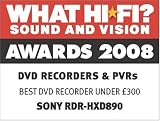 Sony RDR-HXD890 Freeview+ 160GB Hard Disc Drive DVD Recorder - Black