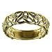 9ct Yellow Gold Ladies 5 Point Diamond Set Linked Celtic Trinity Knot Ring Size M