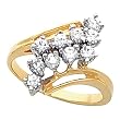 14K Yellow Gold Diamond Ring - 0.75 Ct.