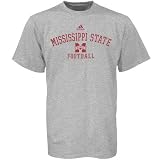 Adidas Mississippi State Bulldogs Ash Football Practice T-shirt