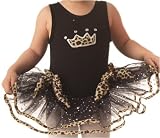 51H10hDHXkL. SL160  POPATU   Black Dance Dress with Leopard Crown, Bows and Trim.