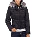 Juniors' Guess Plush–Trim Goosedown Jacket