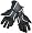 REFLECTIVE LEATHER MESH MOTORCYCLE BIKE GLOVES Black M