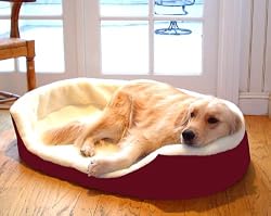 Majestic Dog Lounger Pet Bed Small Burgundy